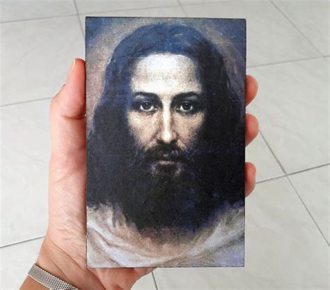 Jesús Cara Sudario De Turín Rostro Real De Jesucristo Icono Etsy México