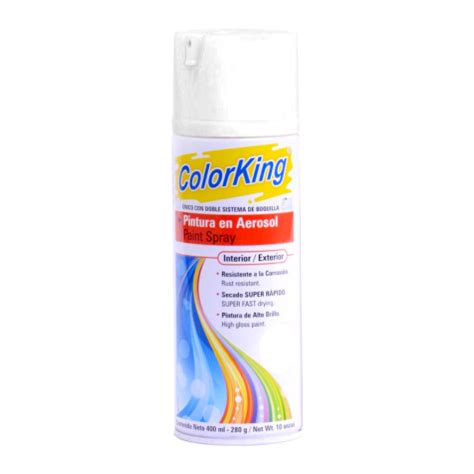 Pintura Spray Blanco Brillante 400 Ml Color King Grupo Construmateriales