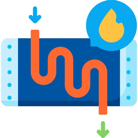 Heat Exchanger Icon Special Flat