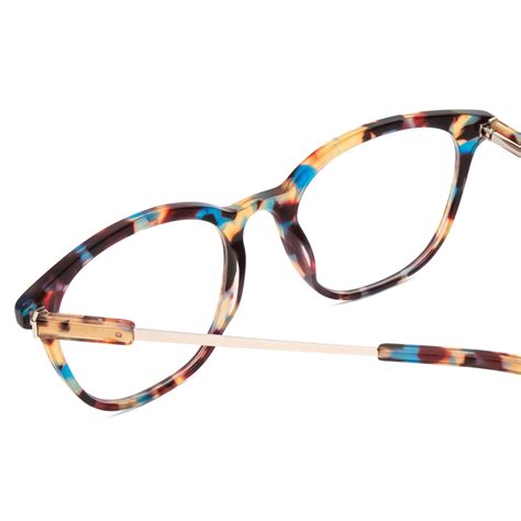 Ernest Hemingway H4859 Cateye Reading Glasses In Blue Rose Yellow