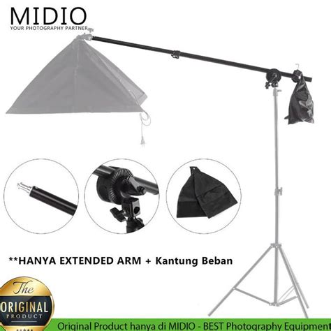 Jual Extension Arm Midio Softbox Dan Reflector Stand Boom Arm Stand Bar Shopee Indonesia