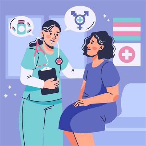 Premium Vector Hand Drawn Gender Affirming Care Illustration