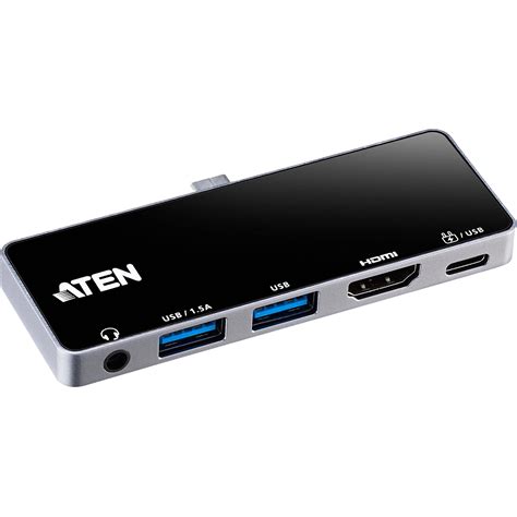 ATEN 5-in-1 USB 3.2 Gen 1 Type-C Travel Dock UH3238 B&H Photo