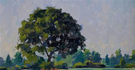 Daisy Sims Hilditch Oak Tree Near Dedham Evening Light Portland Gallery