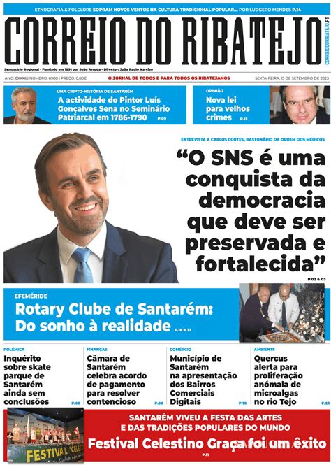 Correio Do Ribatejo Set Jornais E Revistas Sapo Pt