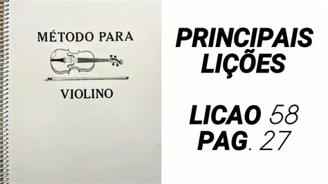 Licao M Todo Ccb Violino Youtube