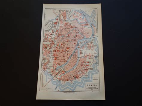 Gdańsk old map of Gdańsk 1905 old city plan Gdańsk alte historische