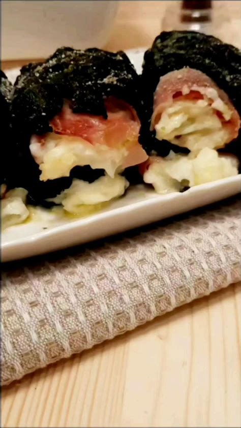 Involtini Di Cavolo Nero Con Prosciutto Cotto Patate E Formaggio