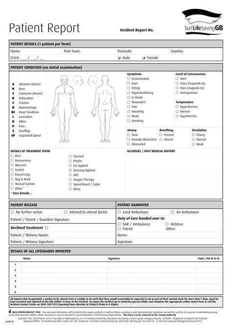 Embalming Report Template