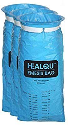 Healqu Hospital Vomit Bags Pack Ml Car Throw Up Bag For