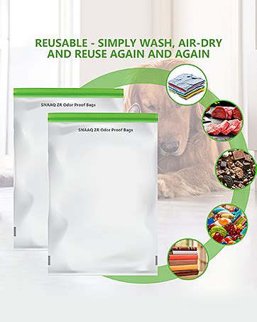 Amazon Odor Proof Storage Bags 12x20 Inch Reusable Double Tracked