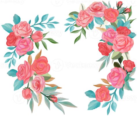 Rose Flower Bouquet Watercolor 10260237 Png