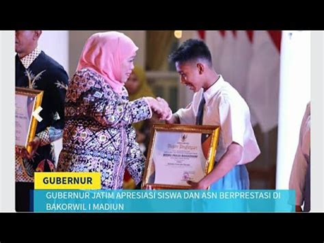 GUBERNUR JAWA TIMUR SAPA ASN DAN MEMBERIKAN APRESIASI KEPADA SISWA