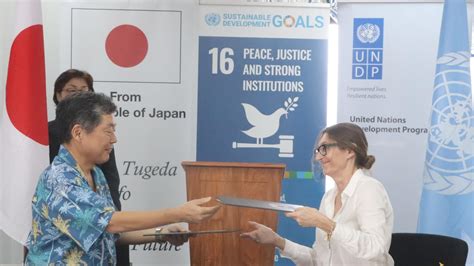 Undp And Japan Seal Agreement To Strengthen National Capacities In