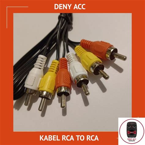 Jual KABEL RCA TO RCA MERK GMC PANJANG 1 METER Shopee Indonesia