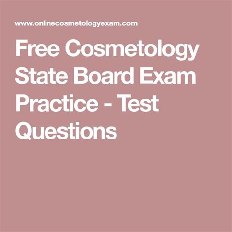 Cosmetology State Board Practice Exam 100 Questions And Answ