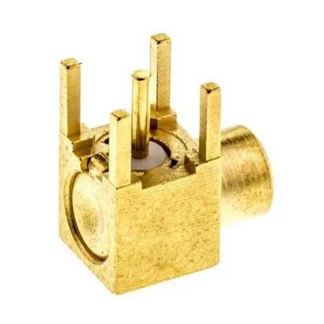 Radiall R W Mcx Connector Female Gold Over Nickel Plating