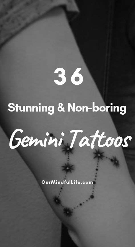 Stunning Gemini Tattoos Ourmindfullife Zodiac Signs Gemini