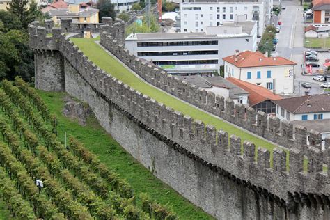 Stadtmauer Murata Bellinzona Baujahr Ursprung 1422 Neu Flickr