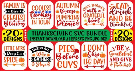 Thanksgiving Svg Bundle Bundle · Creative Fabrica