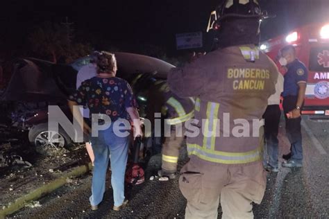 Lesionados Choca Auto En La Avenida Colosio