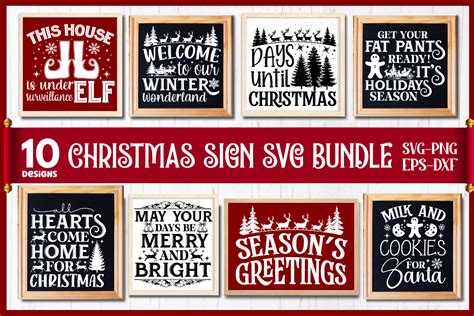 Farmhouse Christmas Sign Svg Bundle Graphic By Craftart Creative Fabrica