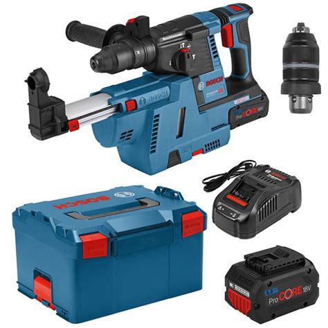 Bosch Akku Bohrhammer SDS PLUS GBH 18V 26 F GDE 18V 16 Inkl 2 Akkus