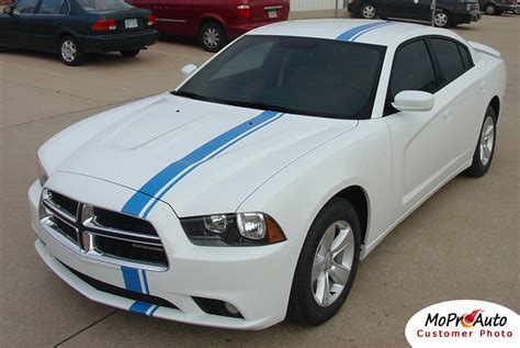 E Rally Dodge Charger Hood Racing Stripes Euro Style Hood Decal Stripe Kit Fits 2011 2014