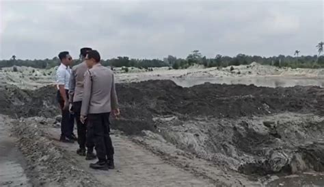 Tim Gabungan Tertibkan Tambang Timah Ilegal Di Pantai Penganak Ini