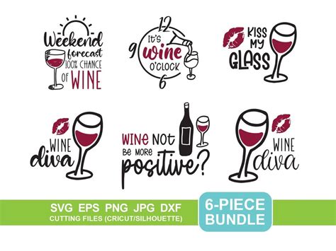 Wine Bundle Svg Wine Png Svg Cricut Wine Diva Svg Funny Wine Shirt