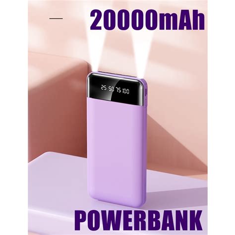 Jual Powerbank 20000mAh Kapasitas Besar Powerbank Typec 4 Cables Fast