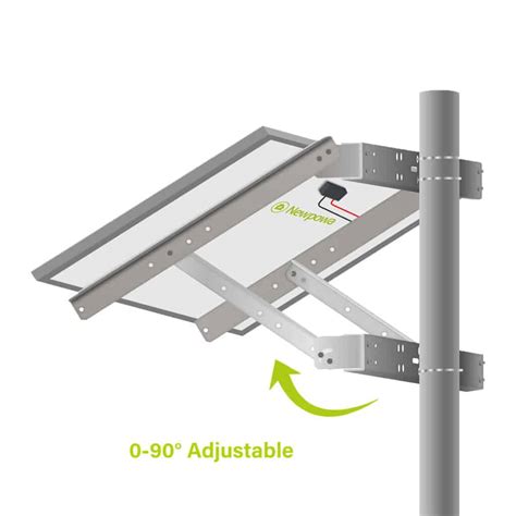 Double Arm Single Panel Pole Side Mount For 200W Solar Panels