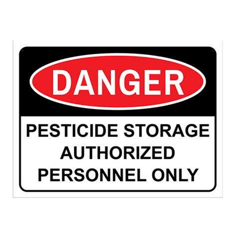 Urban Print Safety Sign Danger Sign Pesticide Storage Authorized Personnel Only Sign Nz