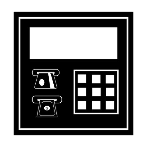 Premium Vector Atm Machine Icon Logo Vector Design Template