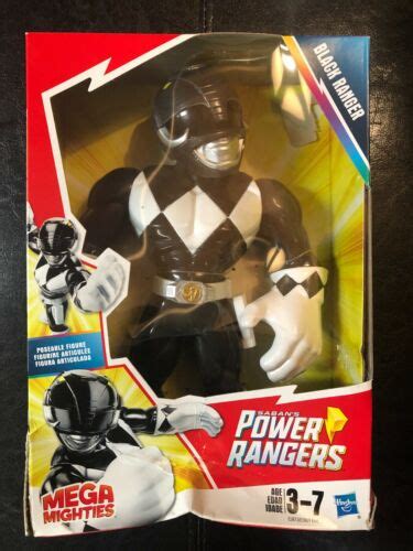 Playskool Heroes Mega Mighties Power Rangers Black Ranger Inch