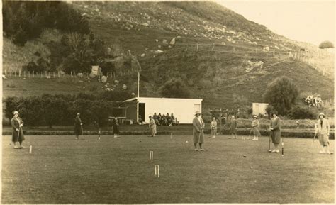 Tauranga Historical Society Croquet At The Mount