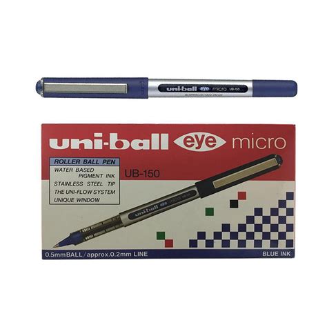 Caneta Rollerball Uni Ball Eye Micro Ub Mm Azul Un Submarino