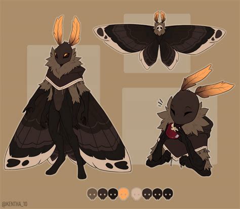 Moth Character Refsheet By Kentha Art On Deviantart