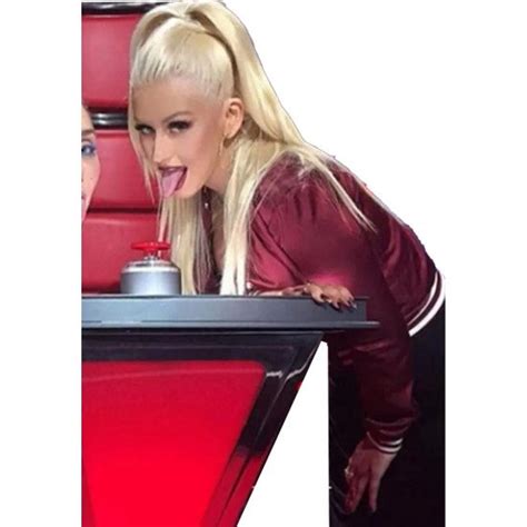 The Voice S10 Christina Aguilera Burgundy Jacket - Films Jackets