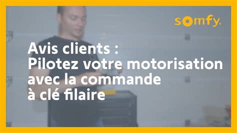 Commande à clé filaire pour piloter un moteur avec une clé test et