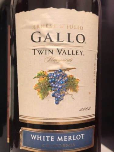 Ernest And Julio Gallo Twin Valley Vineyards White Merlot Vivino Australia