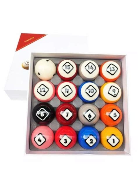 Bi bida lỗ Pool DYNASPHERE Billiard Pool Ball Set 2 1 4 TITANIUM SÀI