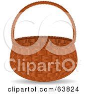 Royalty-Free (RF) Wicker Basket Clipart, Illustrations, Vector Graphics #1