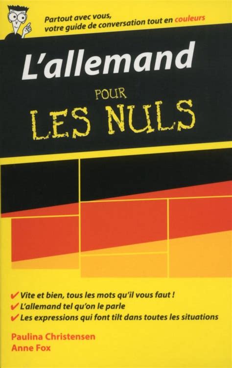 L allemand Guide de conversation pour les Nuls 2ème édition ebook