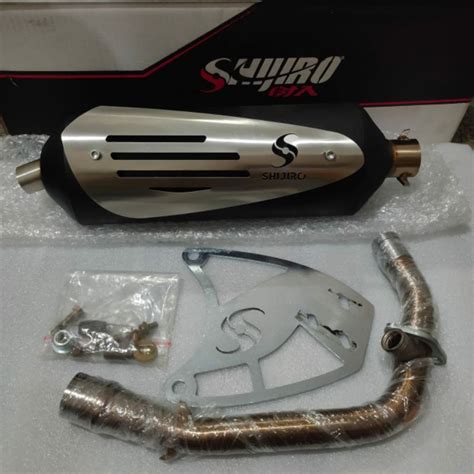 Jual Knalpot Shijiro Standar Racing Vespa Matic Sprint Primavera Mulus