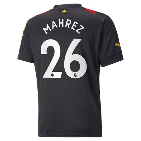 Nuova Mahrez NO 26 Away Maglia Calcio Manchester City 2022 2023 Kacalcio