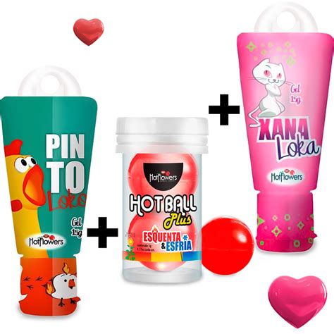 Lubrificante Intimo Bolinhas Explosivas Xana Loka Pinto Loko Hot