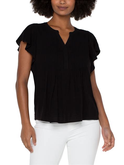 Flutter Sleeve Popover Blouse The Riverlane