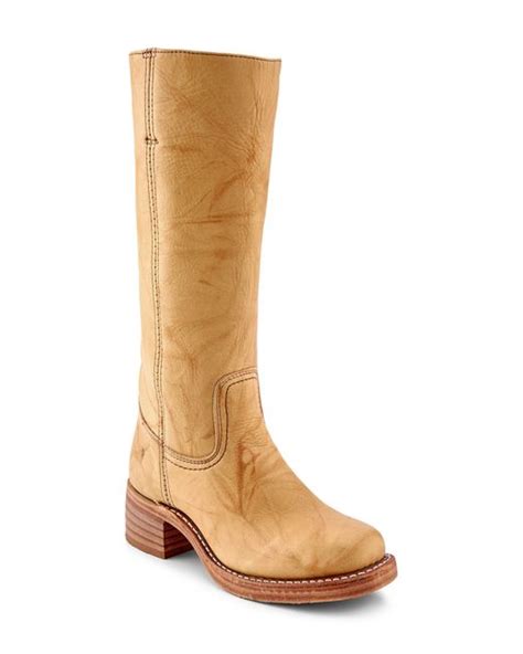 Frye Campus 14l Mid Calf Boot In Brown Lyst