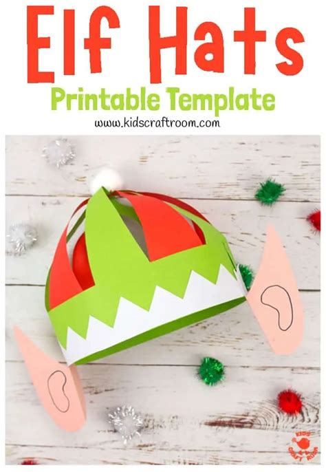 Cute Elf Hat Craft Printable Kids Craft Room